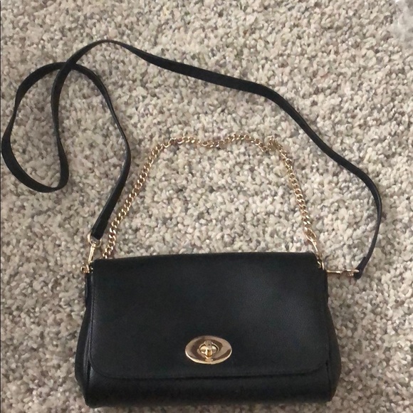 Coach Crossbody Bag With Decorative Chain Literacy Basics